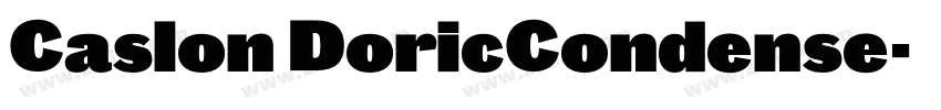 Caslon DoricCondense字体转换